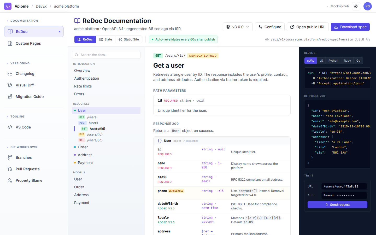 DevEx — ReDoc documentation