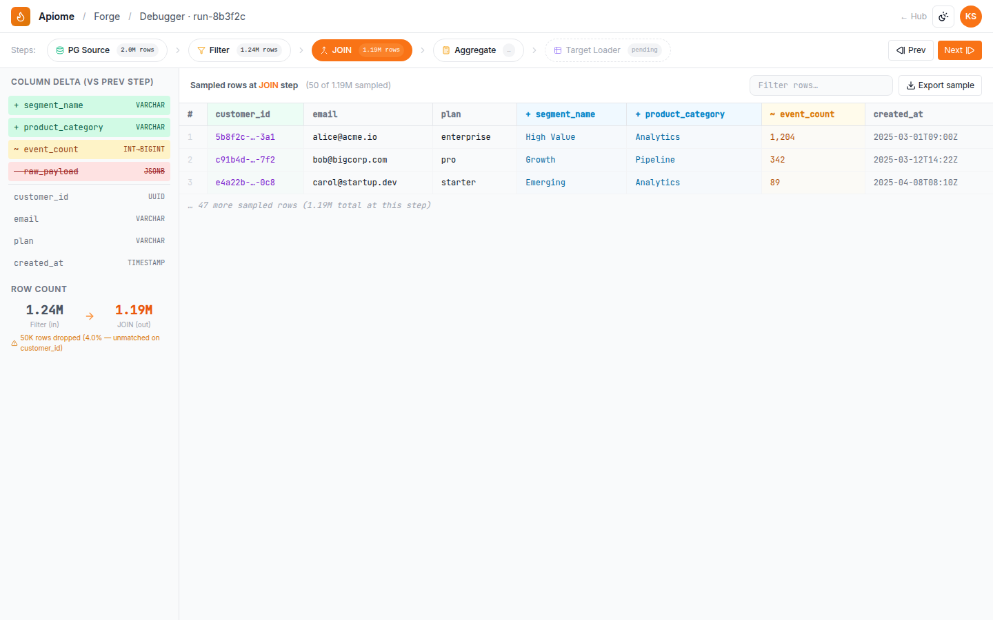 Forge — Inline debugger