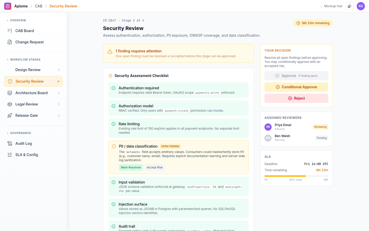 CAB — Security review
