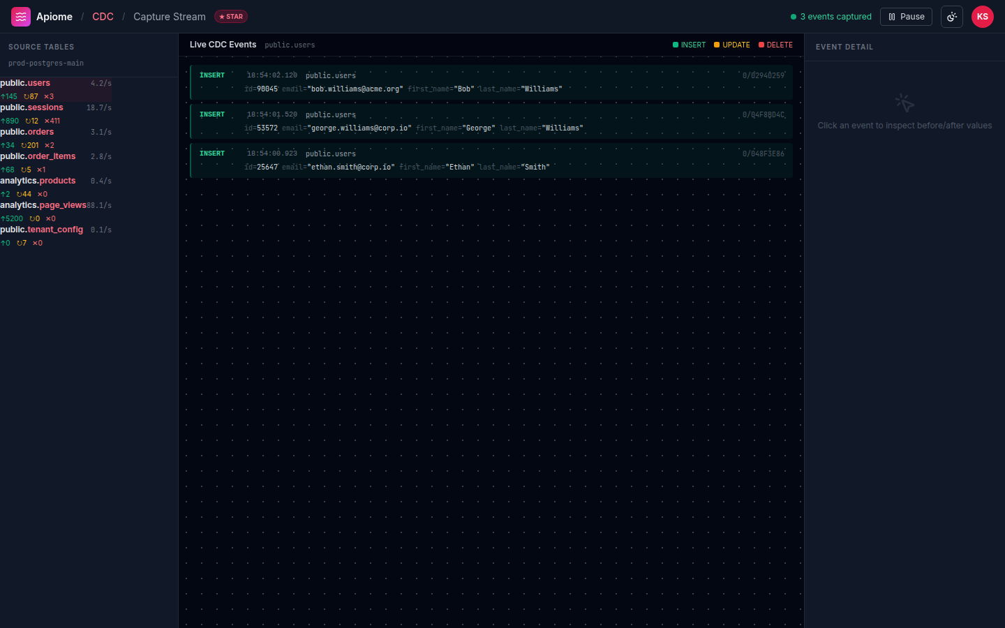 Apiome CDC preview