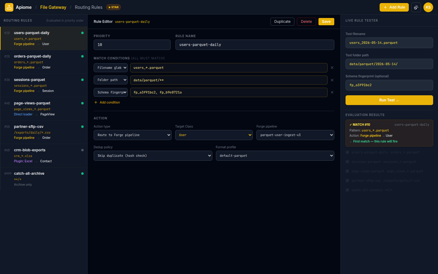 Apiome File Gateway preview