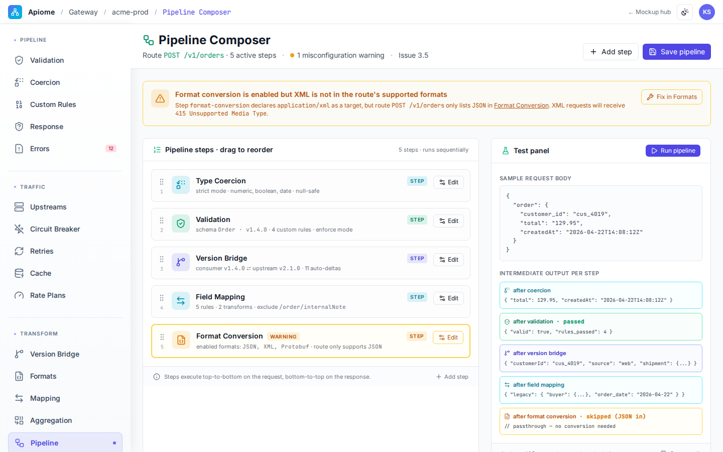 Apiome Gateway preview