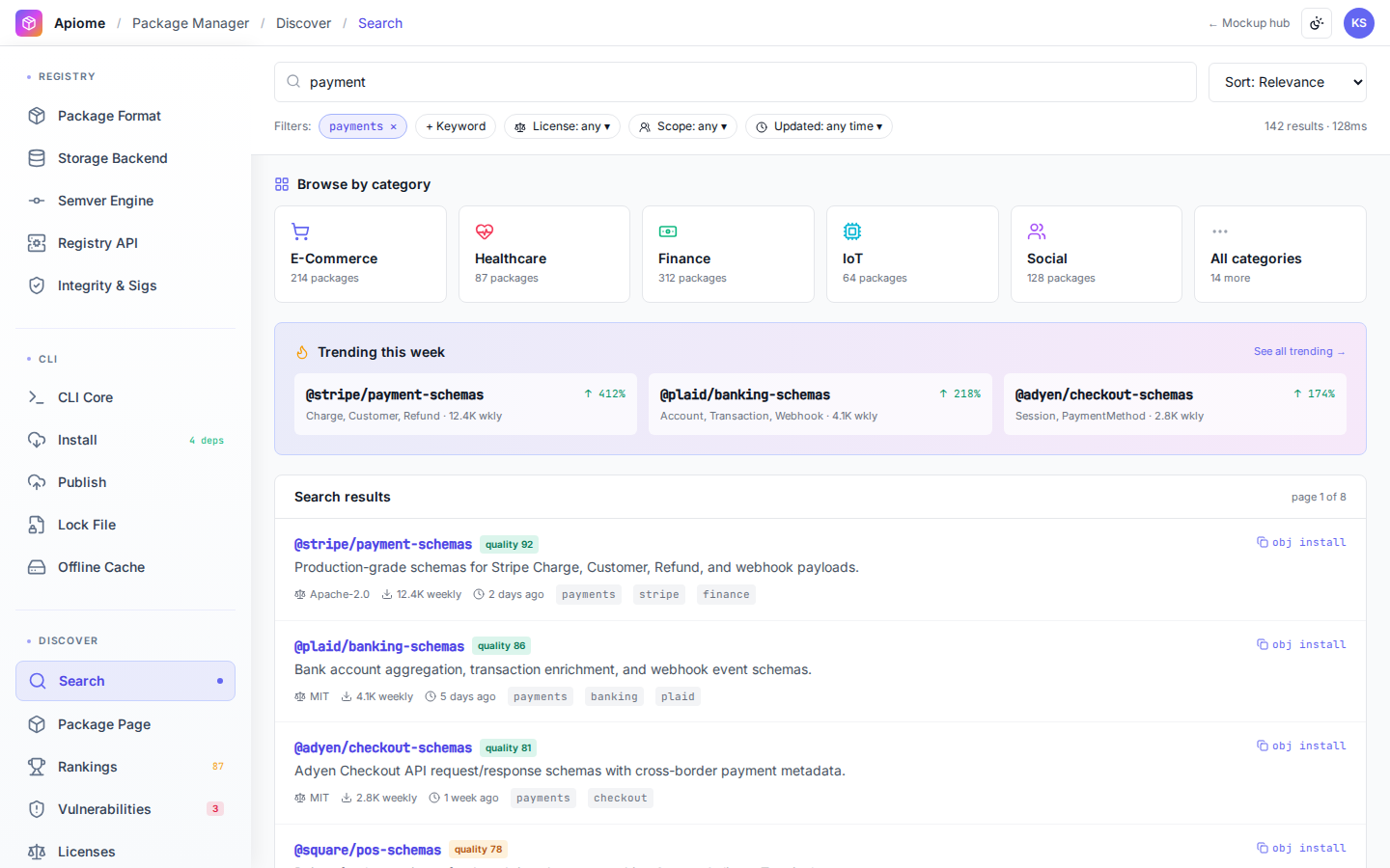 Apiome Package Manager preview