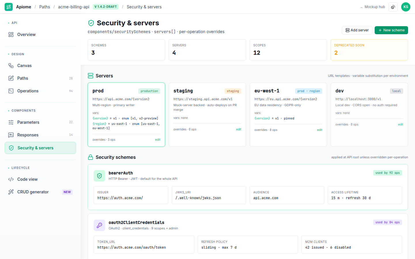 Paths — Security & servers