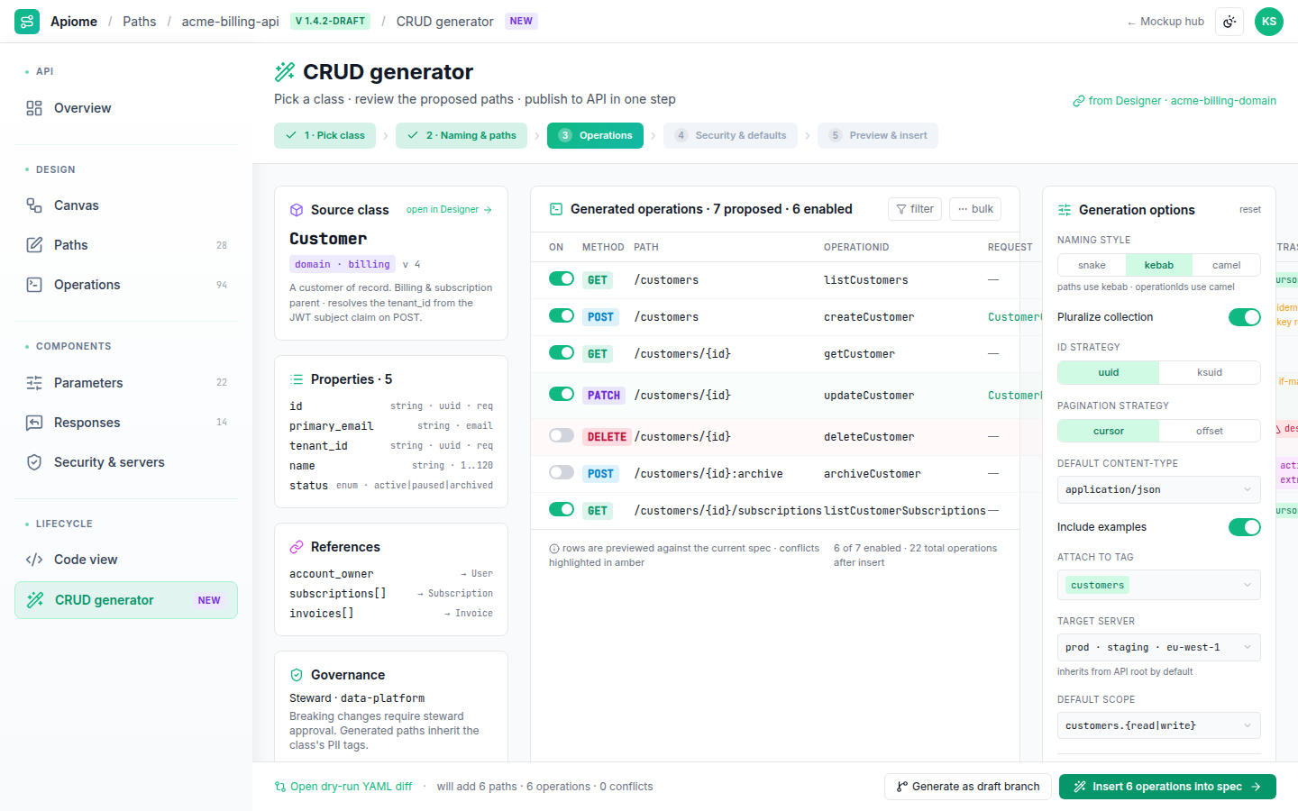 Paths — CRUD generator