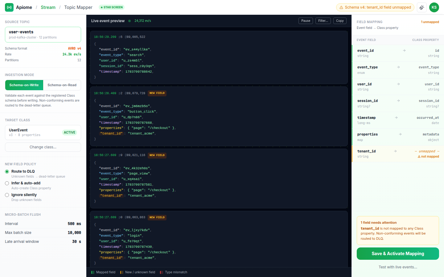 Apiome Stream preview